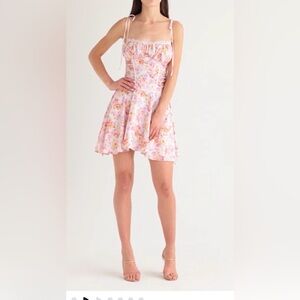 House of CB Alejandra Floral Corset Mini Dress - Size L+ (Large Plus Cup)